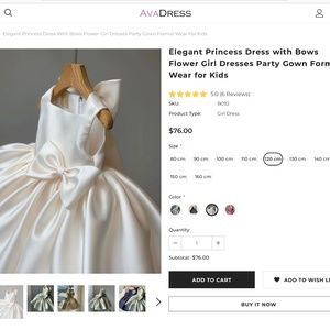 Wedding toddler flower girl dress in white